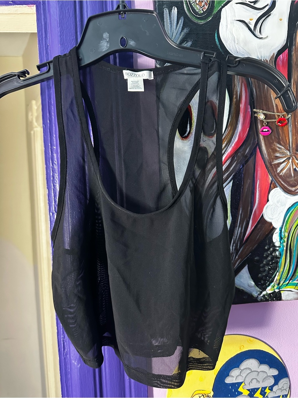 Bozzolo Black Sheer Tank